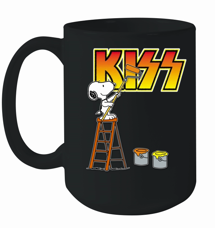Snoopy paint Kiss Ceramic Mug