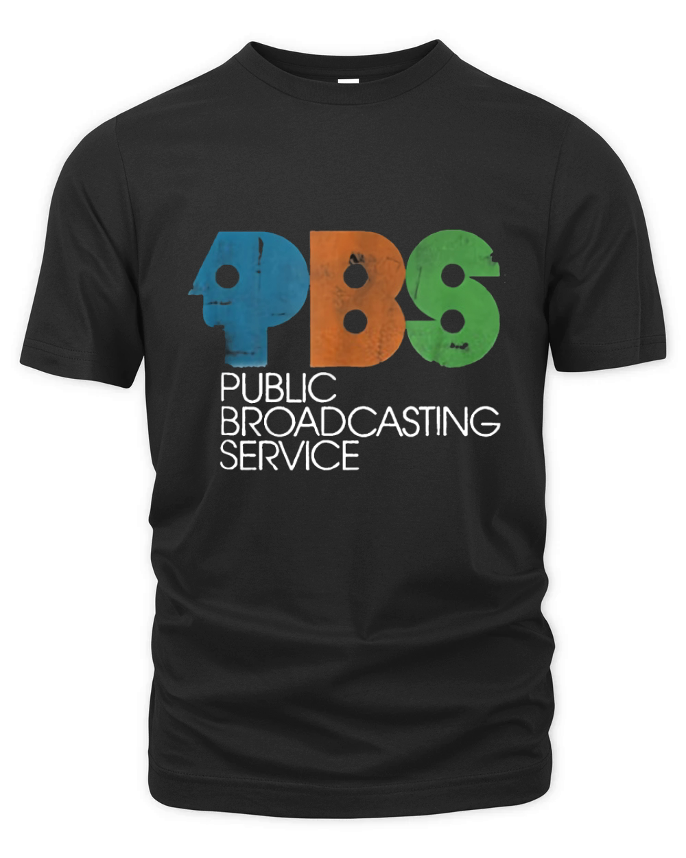 PBS Vintage Logo Distressed Organic Unisex T-shirt