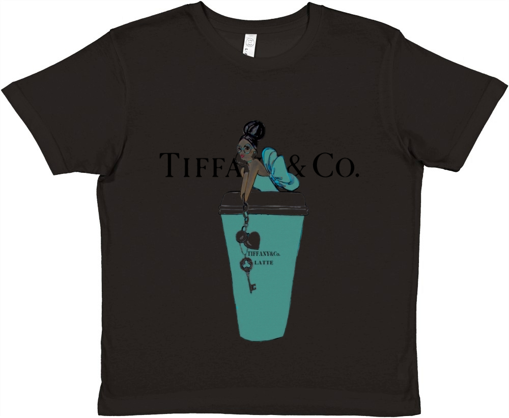 Tiffany And Co Latte Premium Kids Crewneck T-shirt