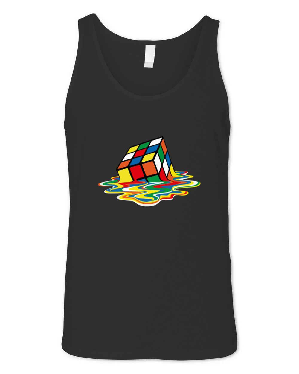Melting Rubik Tshirt TShirt Unisex Jersey Tank
