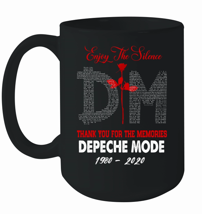 Enjoy the silence thank you for the memories Depeche Mode Ceramic Mug