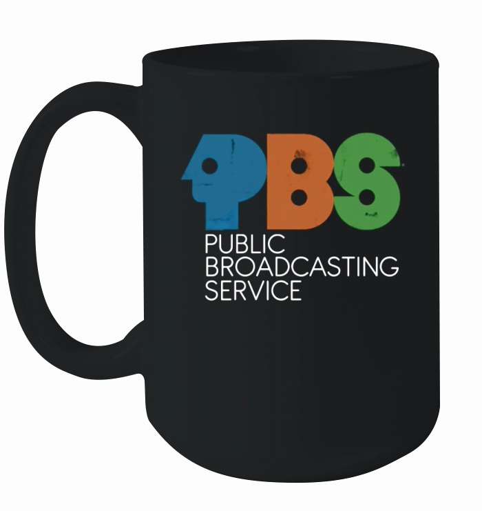 PBS Vintage Logo Distressed Ceramic Mug