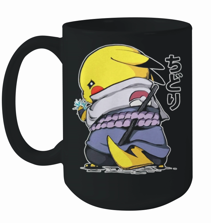 Pikachu Sasuke Naruto Chidori Ceramic Mug