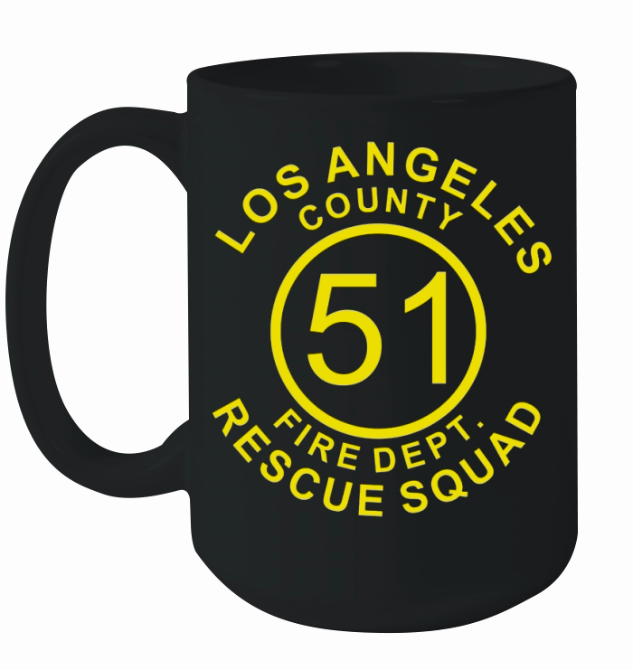 Squad 51 Emergency Vintage Fire Dept Rescue T-Shirt Ceramic Mug