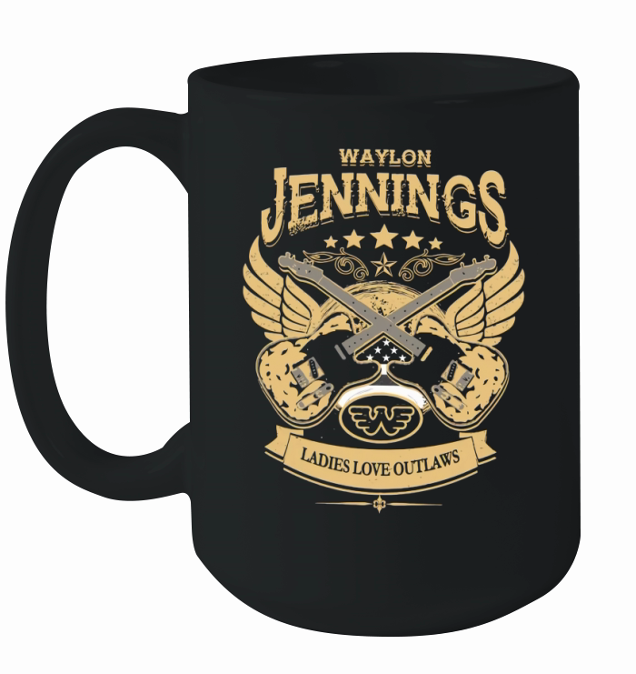 Waylon jennings ladies love outlaws Ceramic Mug