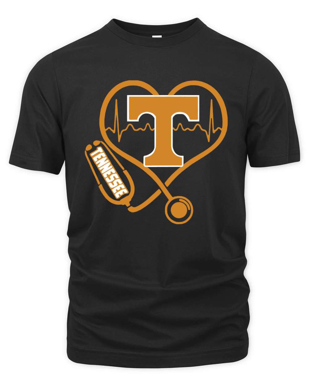 Heartbeat Nurse love Tennessee Volunteers shirt Organic Unisex T-shirt