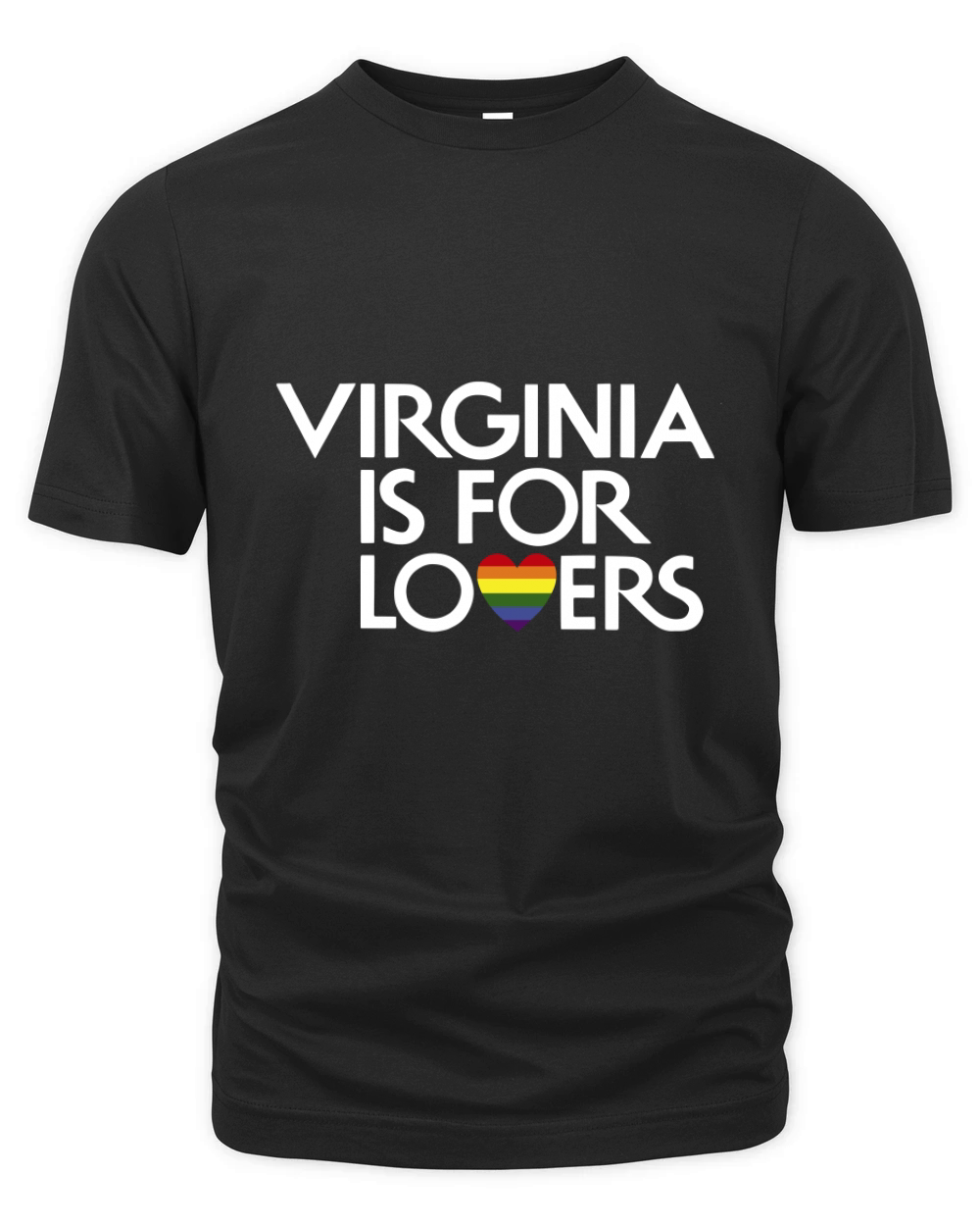 Virginia is for Lovers LGBT PRIDE Organic Unisex T-shirt