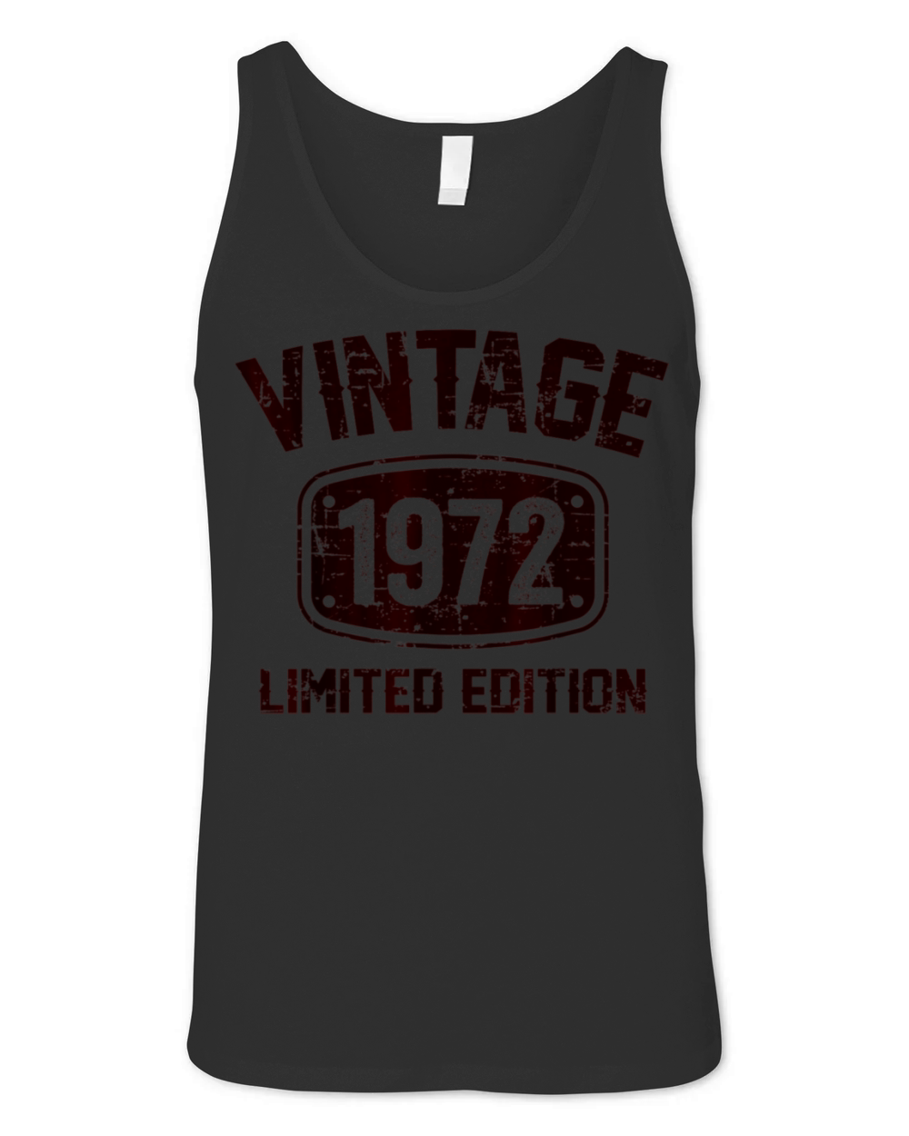 51 Years Old Vintage 1972 Limited Edition Unisex Jersey Tank