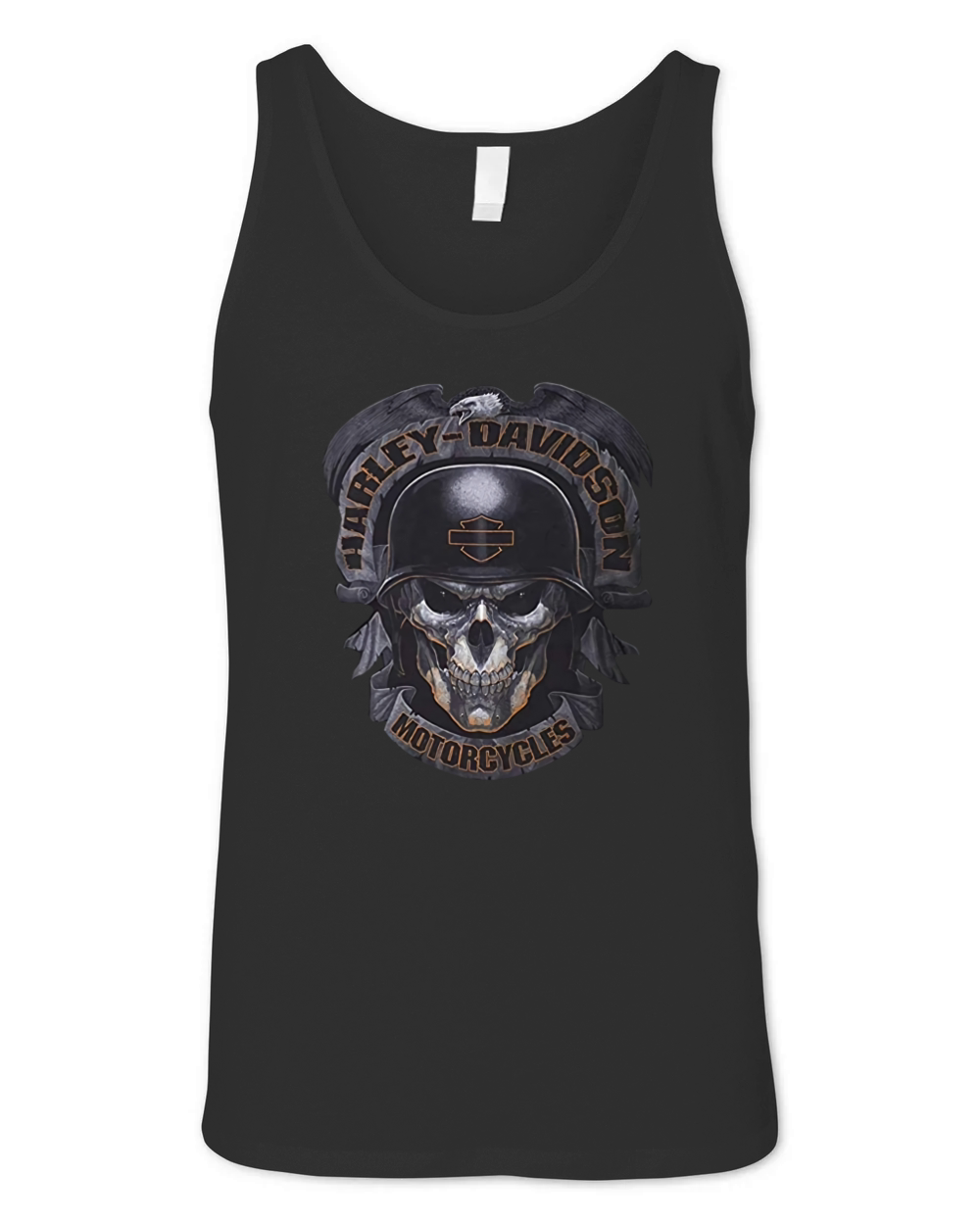 Harley Davidson Militaire Noir Unisex Jersey Tank