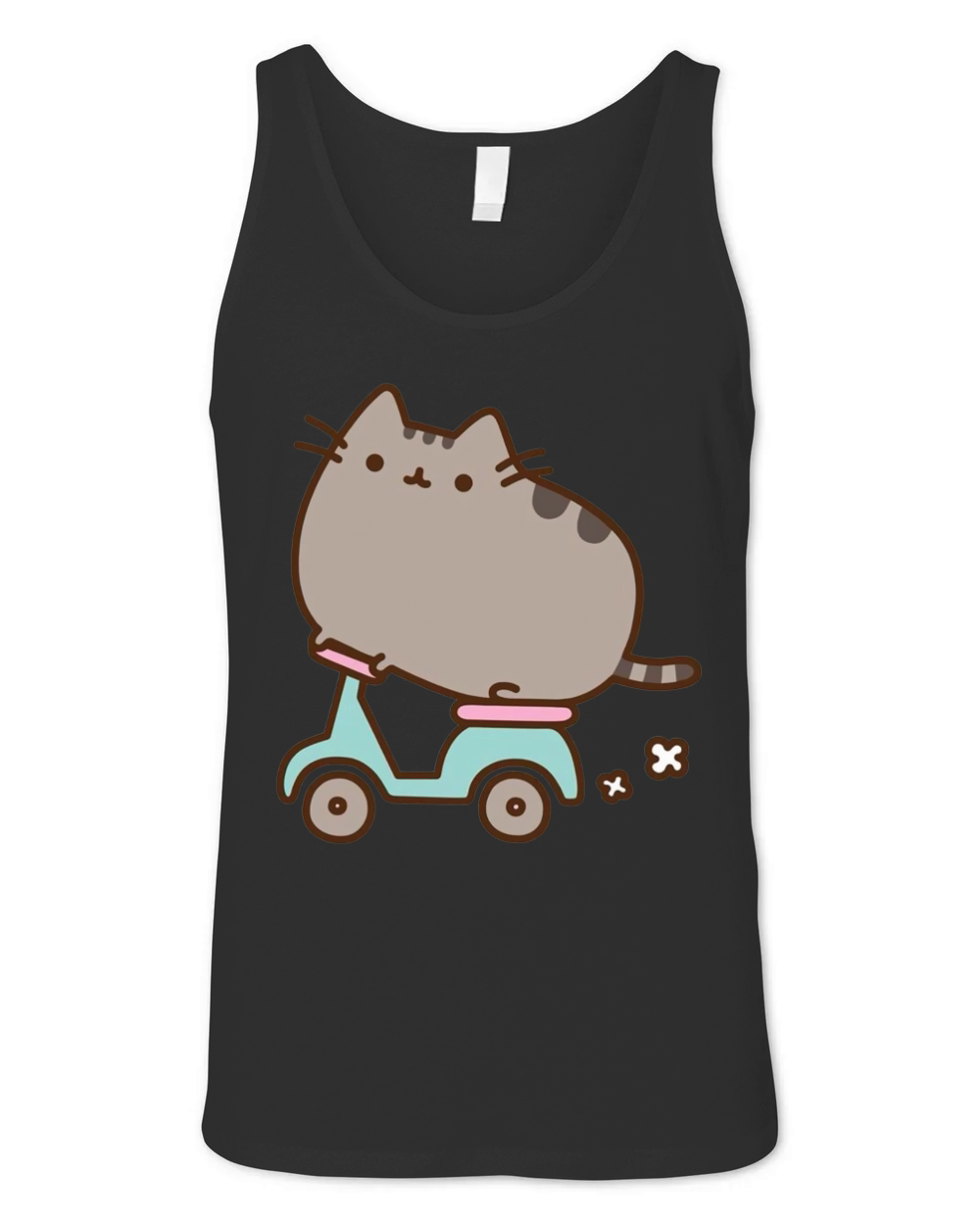 Pusheen Cat  Mens Ringer TShirt Unisex Jersey Tank