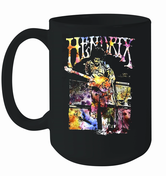 Jimi Hendrix Watercolor Hendrix Ceramic Mug