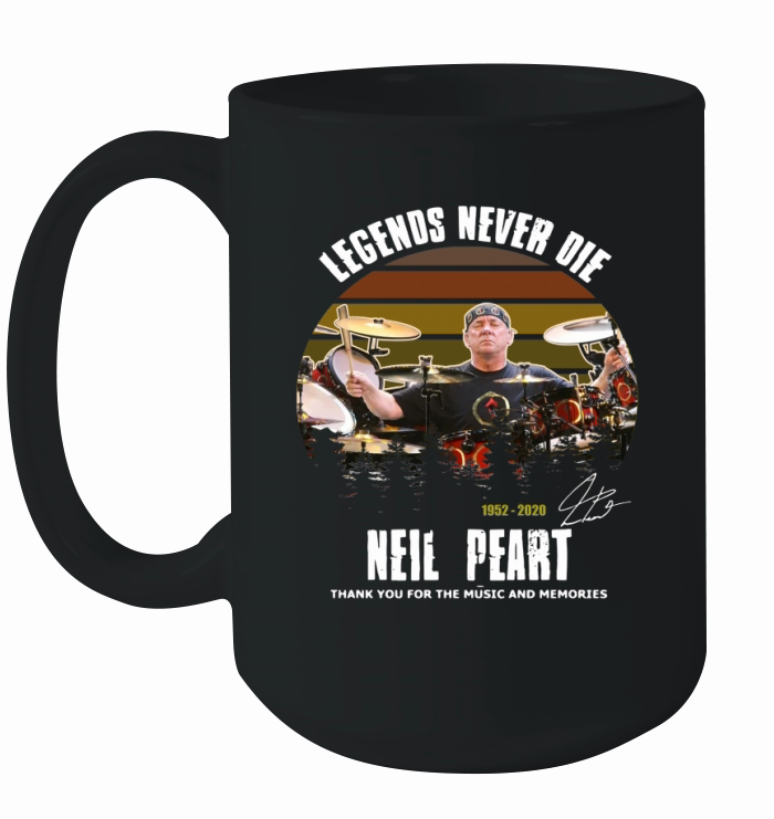 Legends Never Die Neil Peart Ceramic Mug