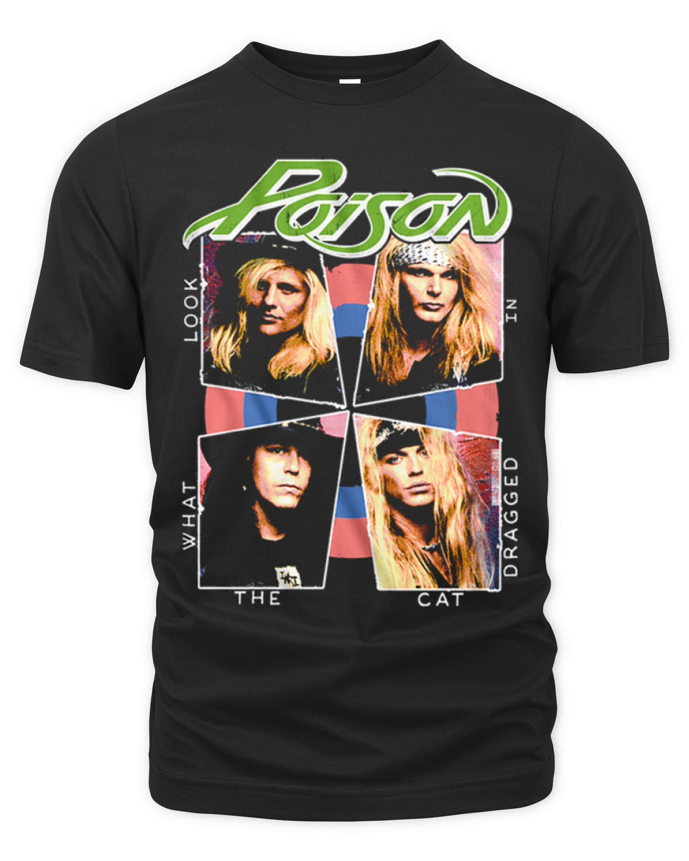 Look What The Cat Dragged In Poison Band Organic Unisex T-shirt