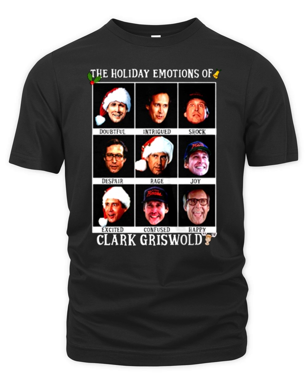 The Holiday Emotions Of Clark Griswold Organic Unisex T-shirt