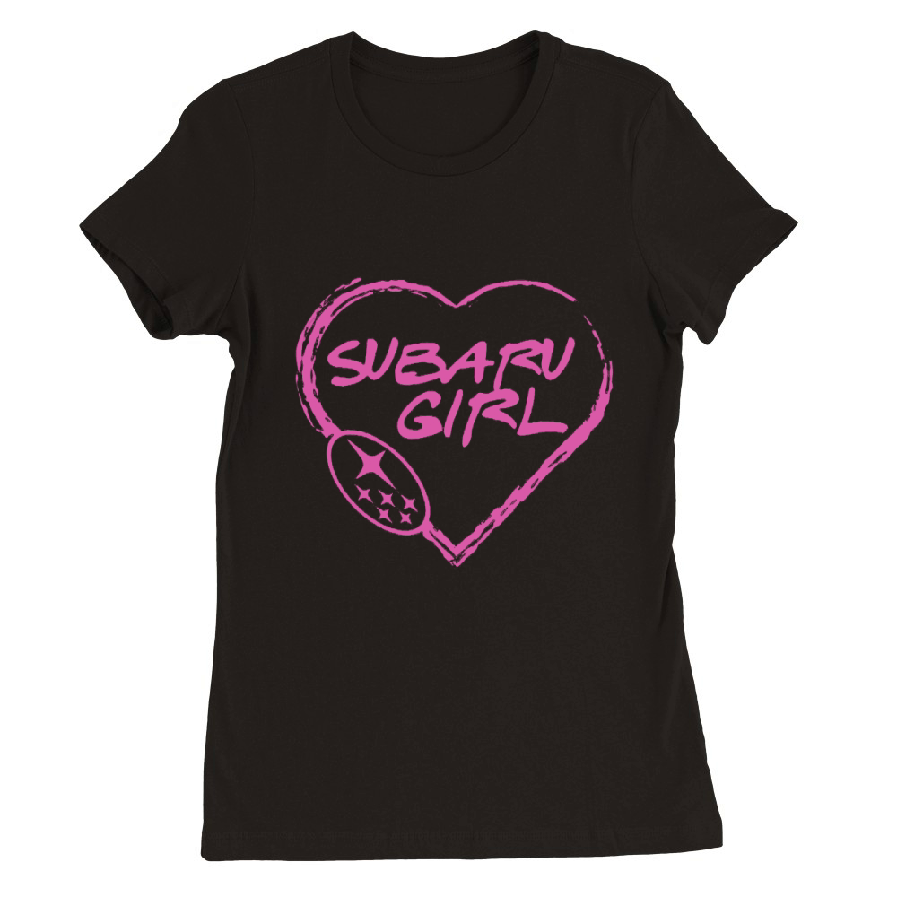 Subaru - subaru girl T shirt T-Shirt Premium Womens Crewneck T-shirt