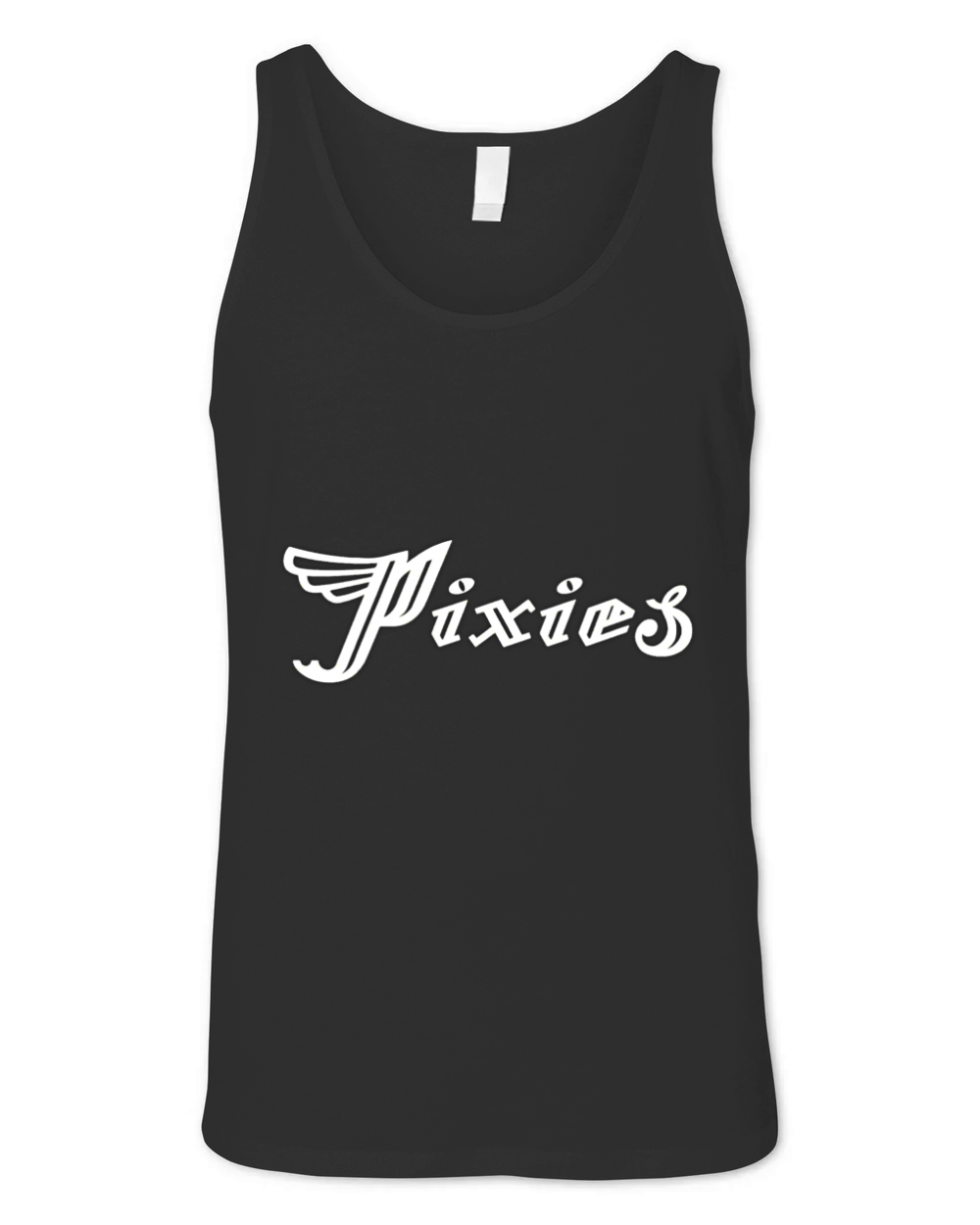 Pixies Band Logo Art Wing White Unisex Jersey Tank