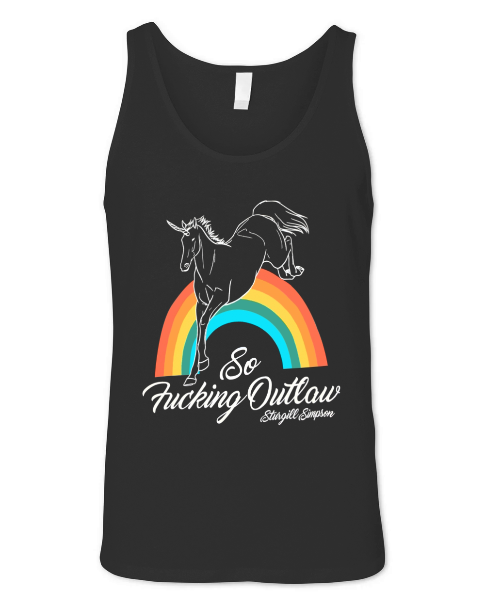 Sturgill Simpsons So Fking Outlaw Pattern Unisex Jersey Tank