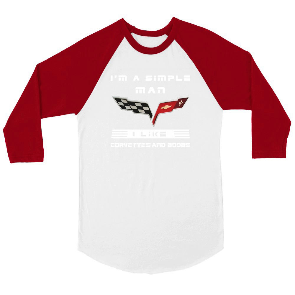Corvette C6 DoB New Unisex ¾ sleeve Raglan T-shirt