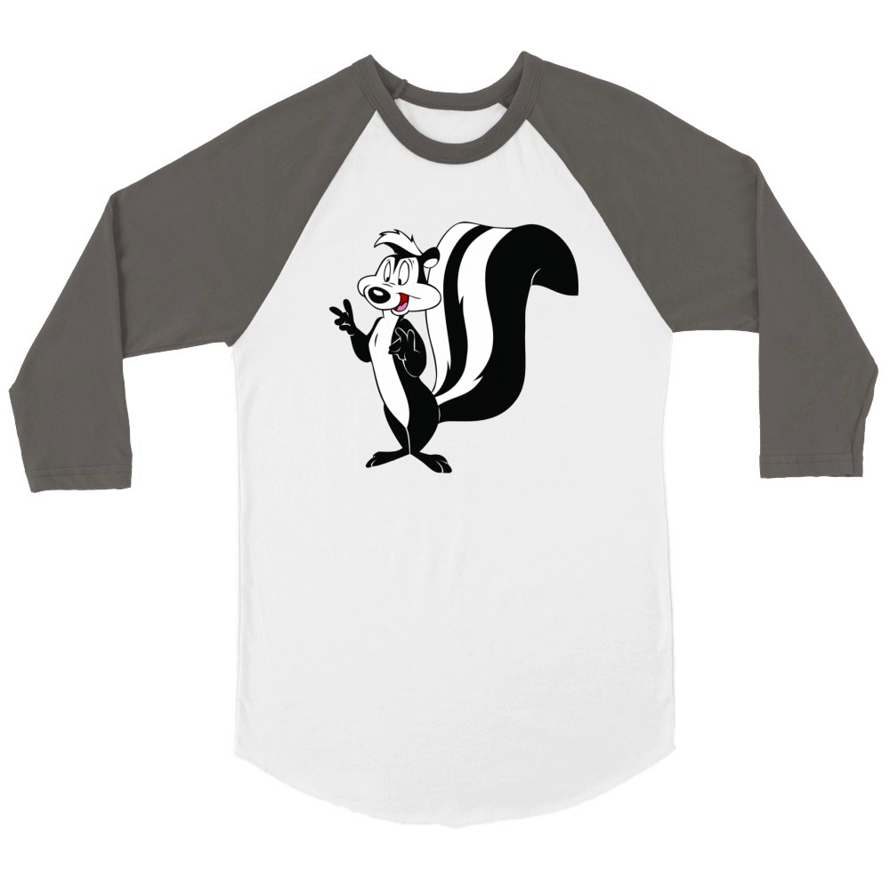 Pepe Le Pew Unisex ¾ sleeve Raglan T-shirt