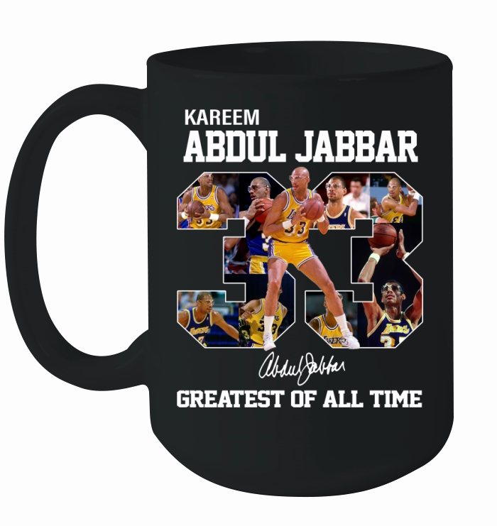33 Kareem Abdul Jabbar signature greatest of all time shirt Ceramic Mug
