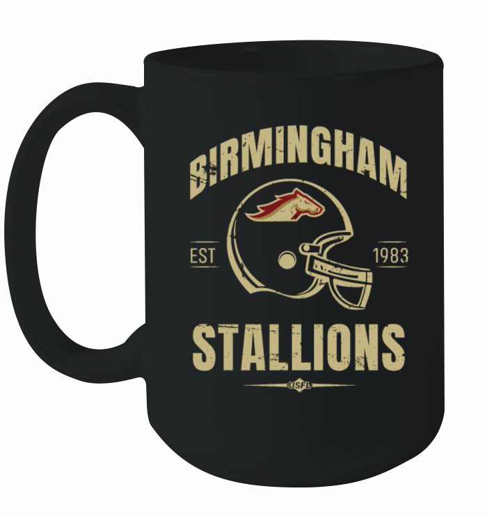 Birmingham Stallions USFL 1983 Football Ceramic Mug