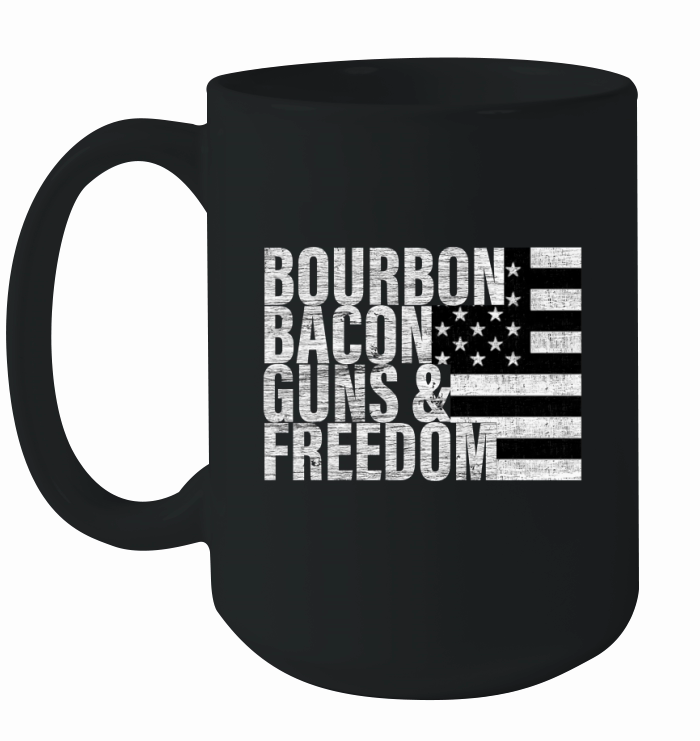 Bourbon Bacon Freedom Ceramic Mug