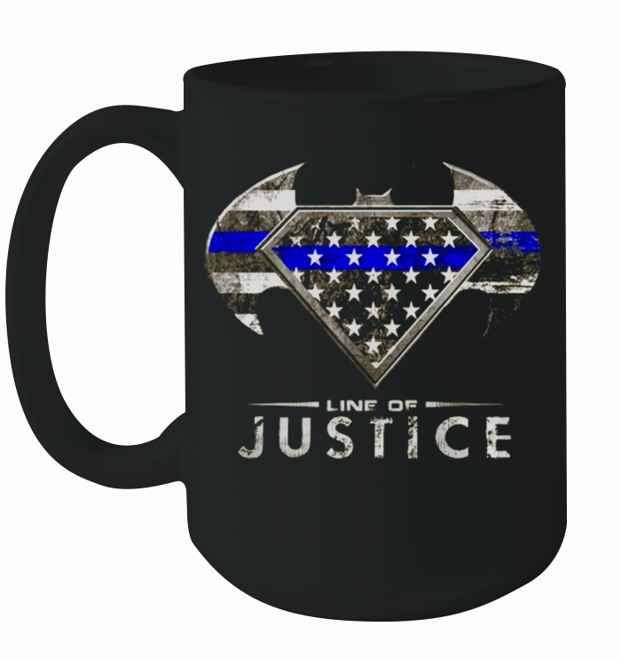 POLICE   THIN BLUE LINE OF JUSTICE Tshirts Ceramic Mug