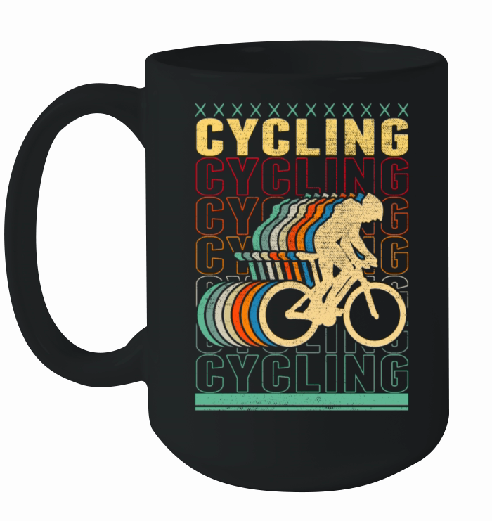 Retro Cycling Sports Lover Cyclist Ceramic Mug