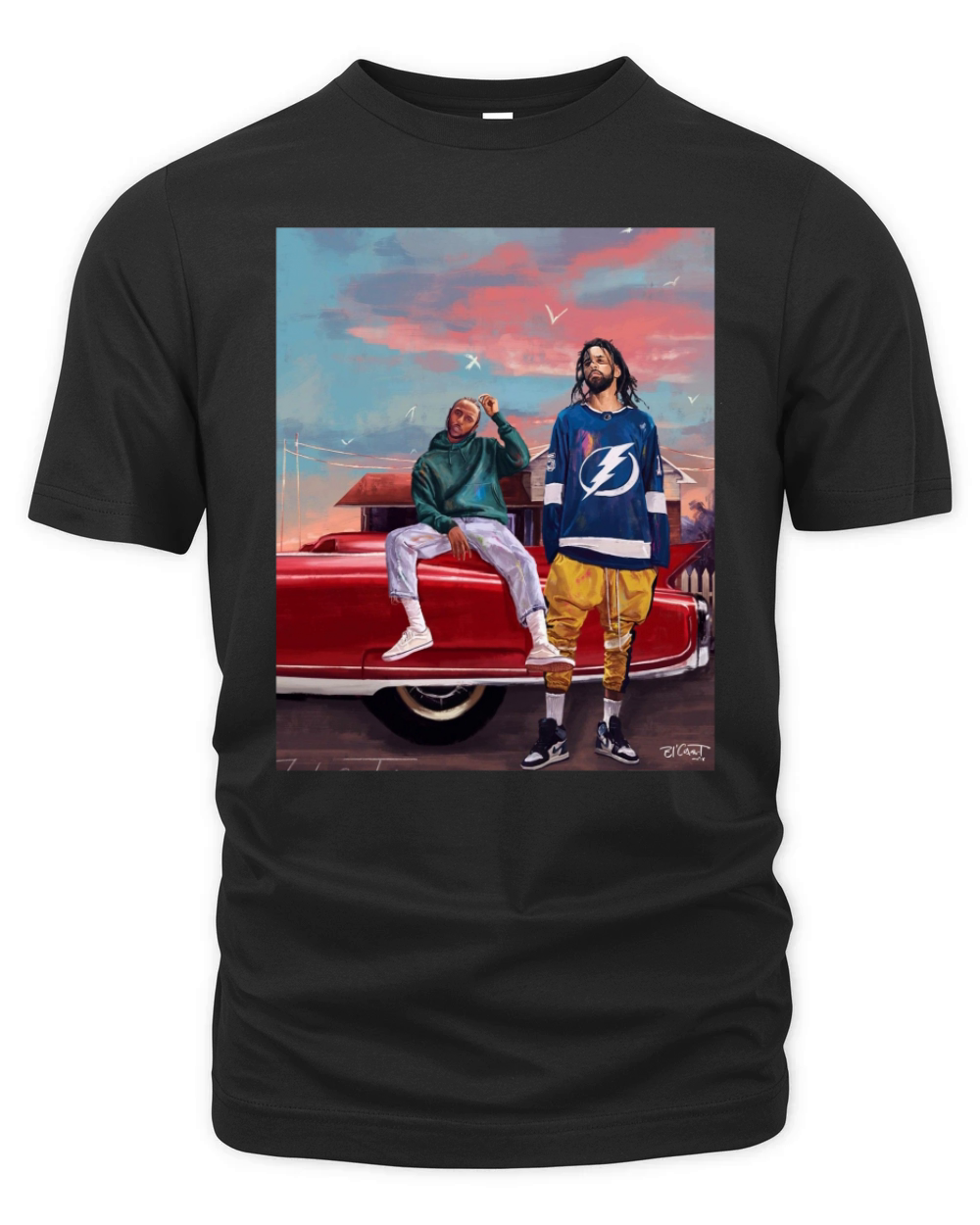 J Cole and Kendrick Lamar Organic Unisex T-shirt