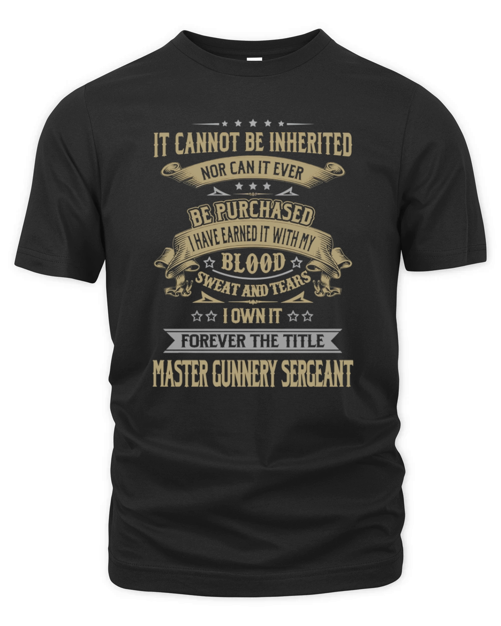 Master Gunnery Sergeant Forever Job Title Shirts Organic Unisex T-shirt