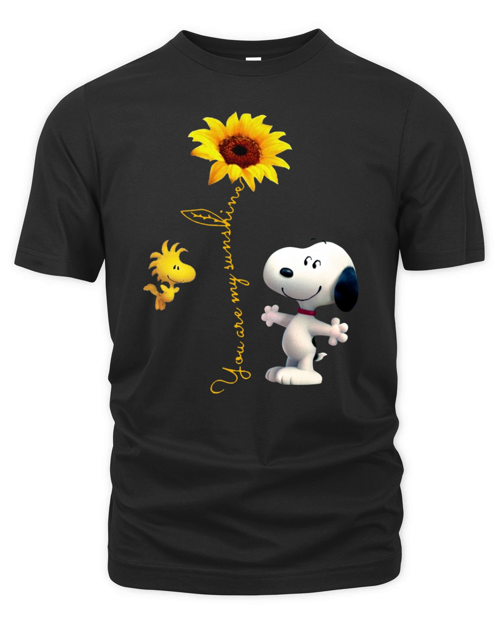 Snoopy and Woodstock you are my sunshine Organic Unisex T-shirt
