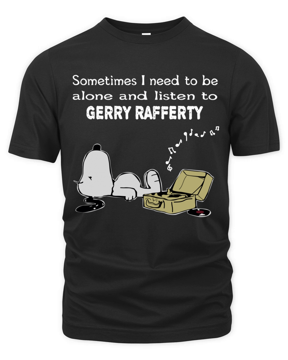 Sometimes I need to be alone and listen to Gerry Rafferty Organic Unisex T-shirt