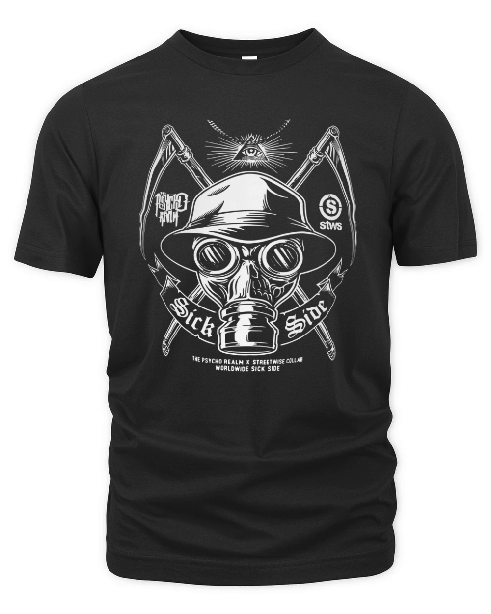 The Psycho Realm Streetwise Collab Worldwide Sick Side Organic Unisex T-shirt