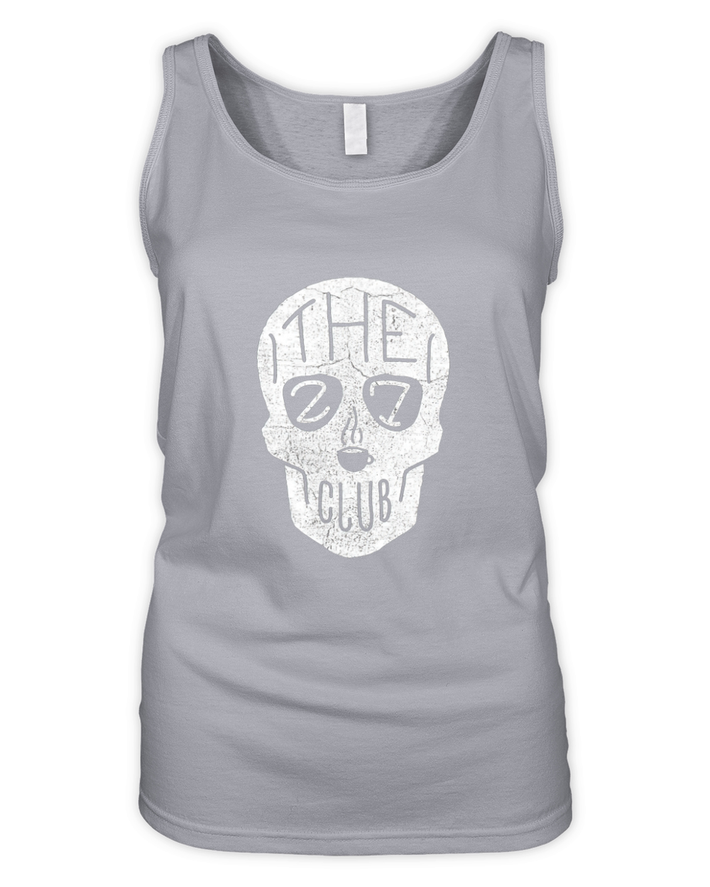 The 27 Club Coffee Skull Logo Organic Women's Tank Top