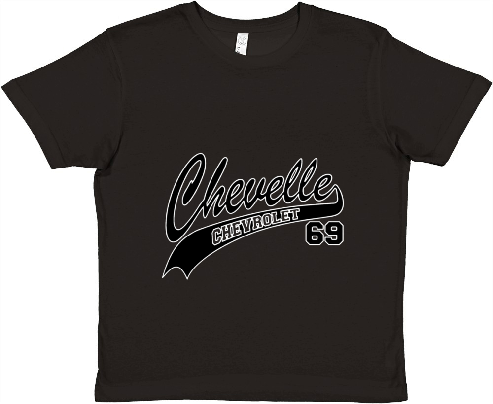 69 Chevelle - White Outline Premium Kids Crewneck T-shirt