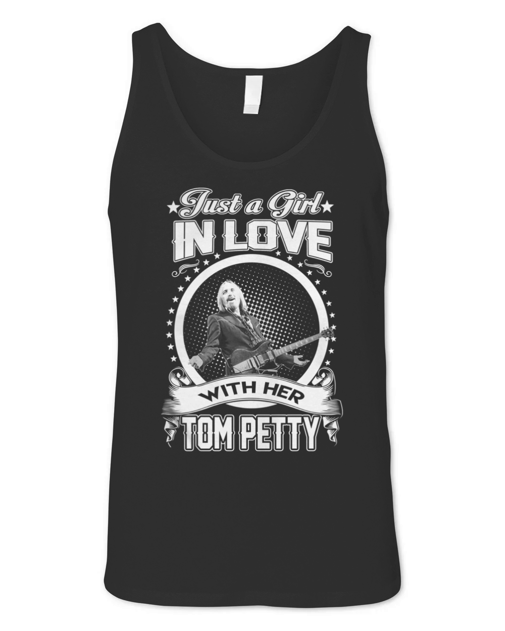 Just a Girl in love with her Tom Petty Unisex Jersey Tank