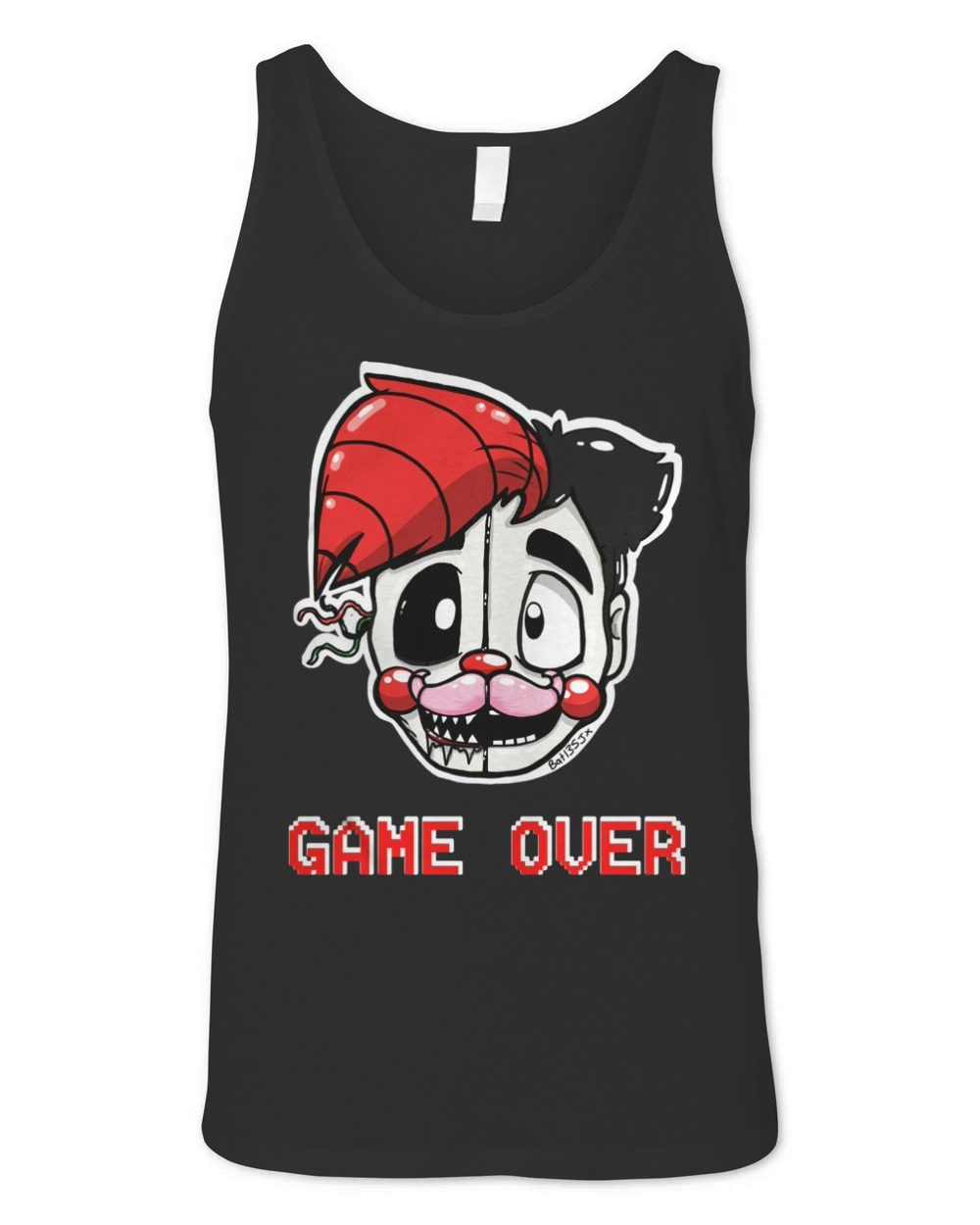 Markiplier Game Over Warfstache T-Shirt Unisex Jersey Tank