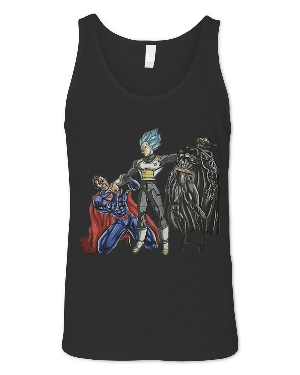 Vegeta Superman Batman shirt Unisex Jersey Tank