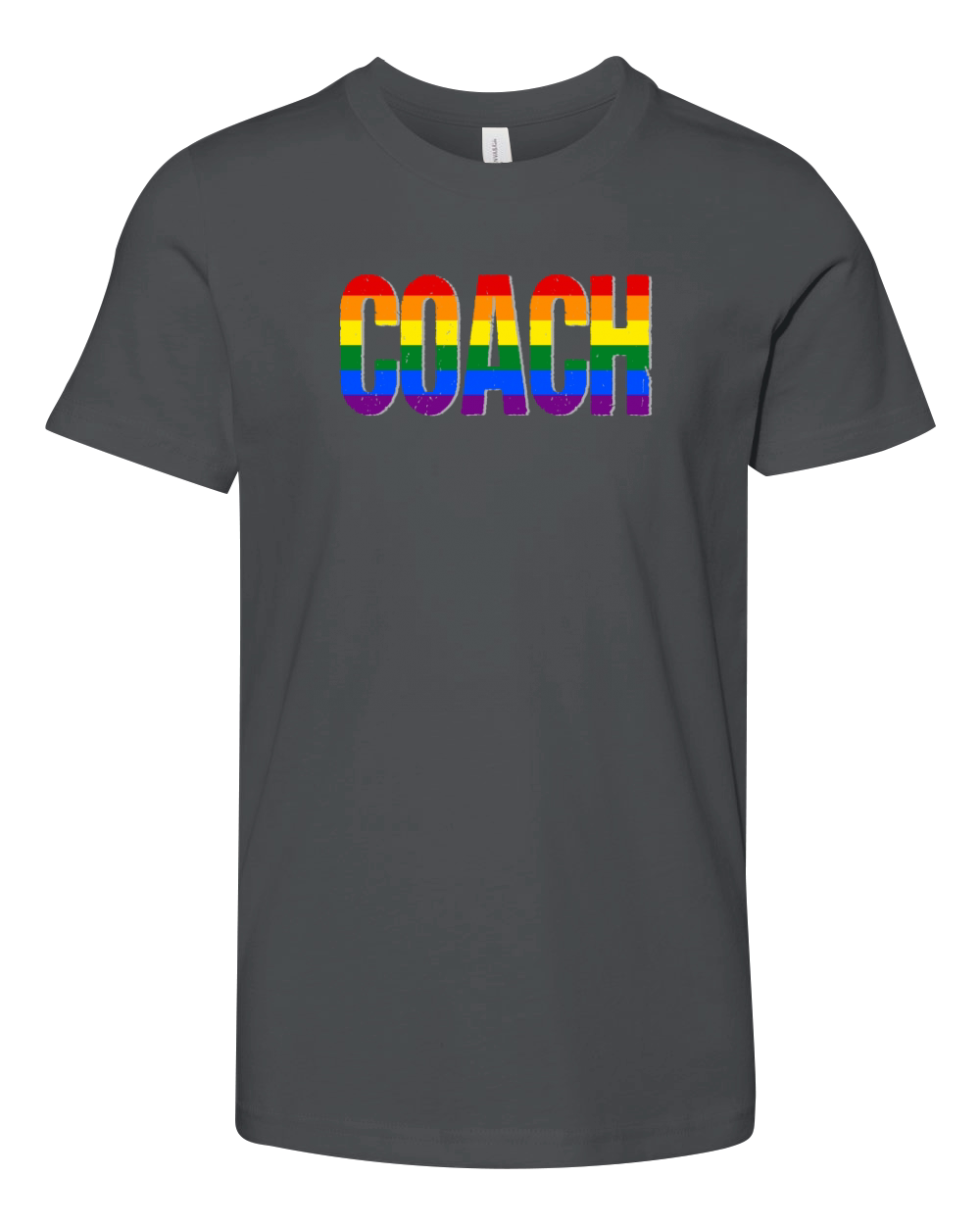 Gay Pride Coach Rainbow Flag Jobs 2020 Youth Unisex Jersey Tee