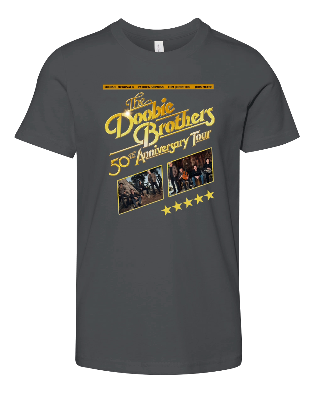 The Doobie Brothers 50th Anniversary Tour Youth Unisex Jersey Tee