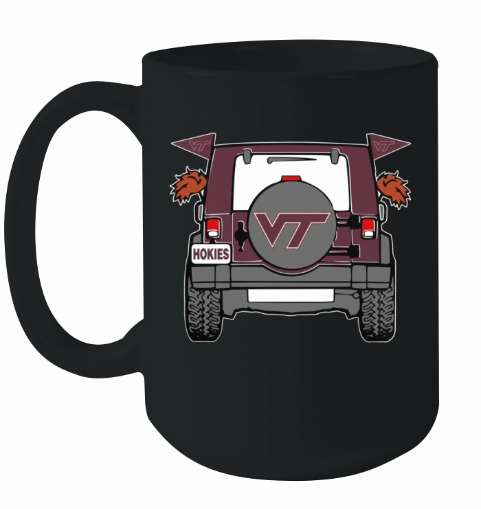 Jeep Sport Virginia Tech Hokies Ceramic Mug