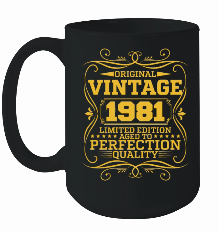 Vintage 1981 Original Limited Edition Ceramic Mug