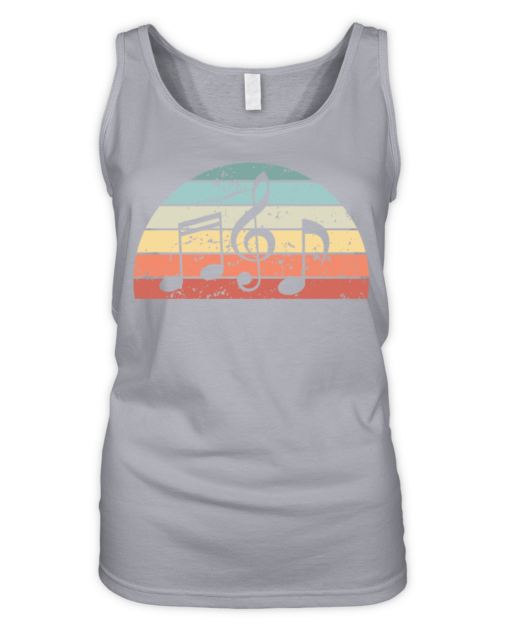 Retro Music Sunset Vintage musician Sunrise Organic Women's Tank Top
