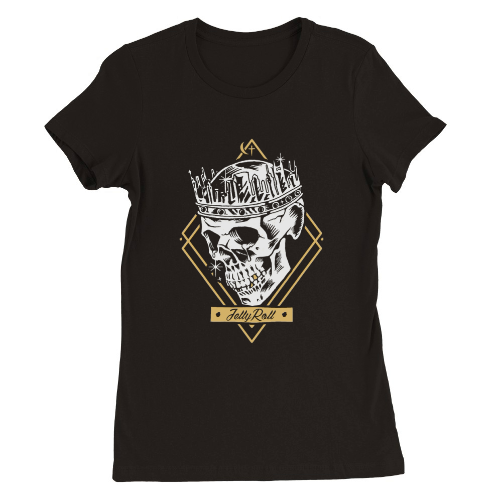 jelly roll skull crown merch Premium Womens Crewneck T-shirt