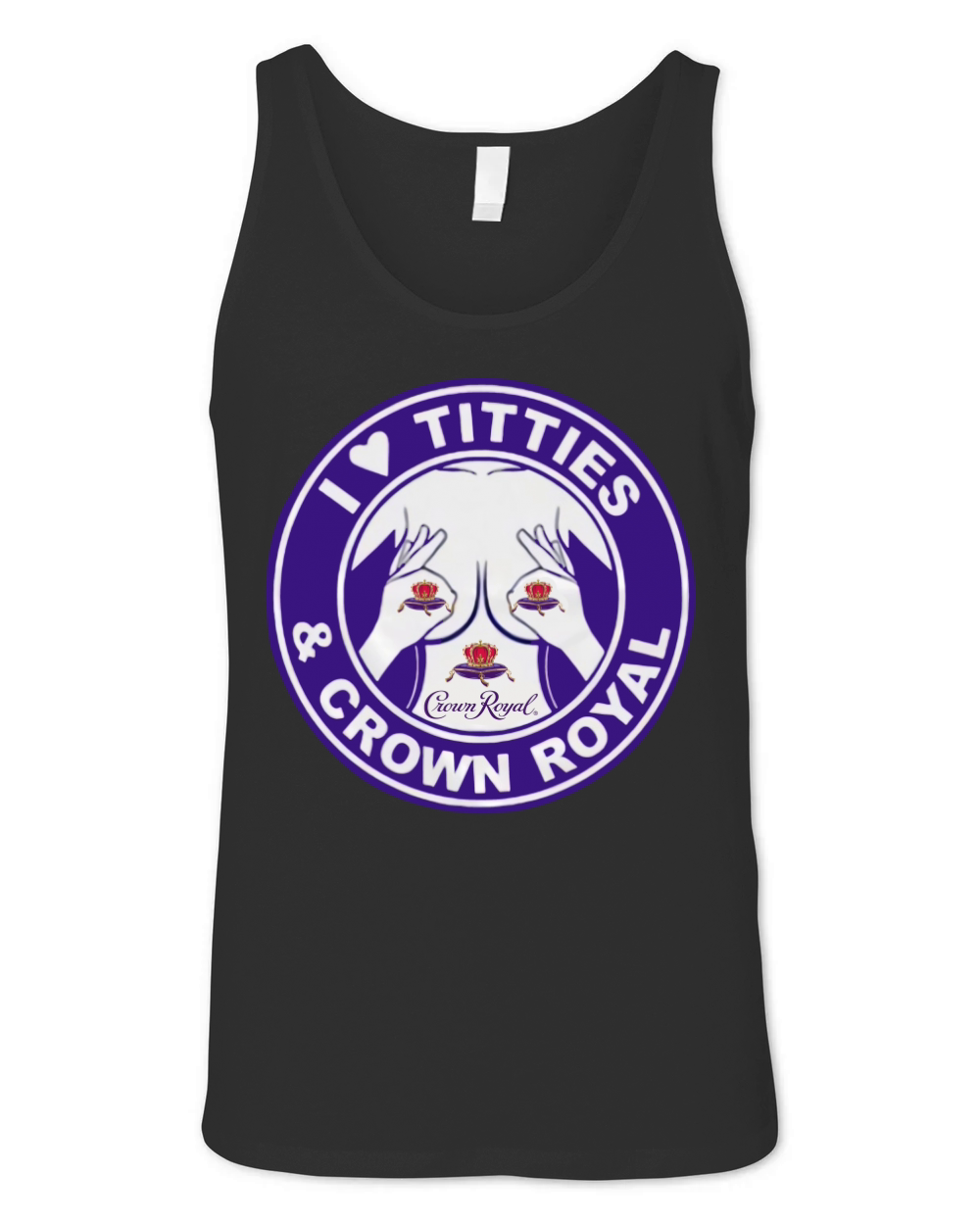 I Love Titties And Crown Royal shirt Unisex Jersey Tank