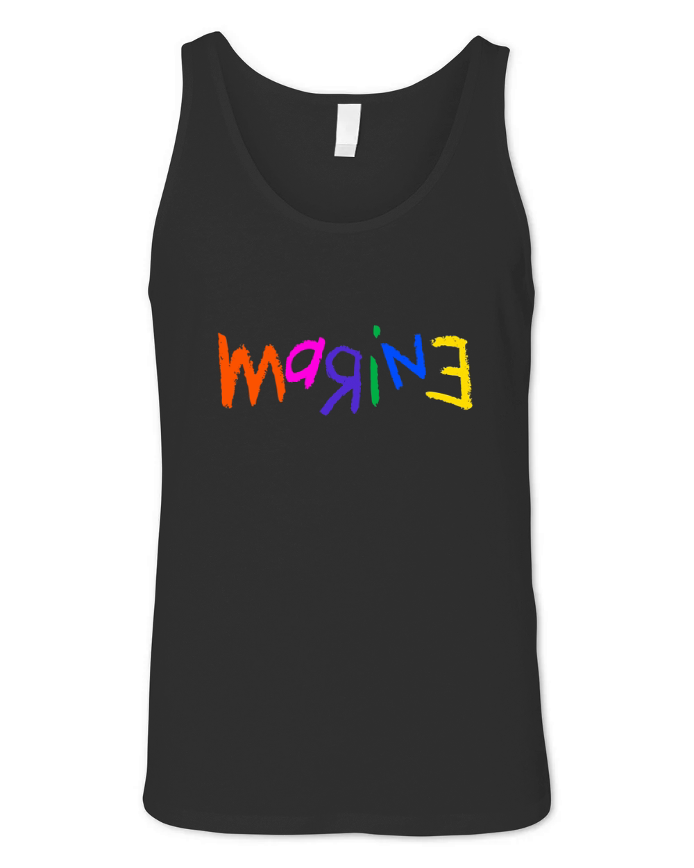 marine crayon  colorful art Unisex Jersey Tank