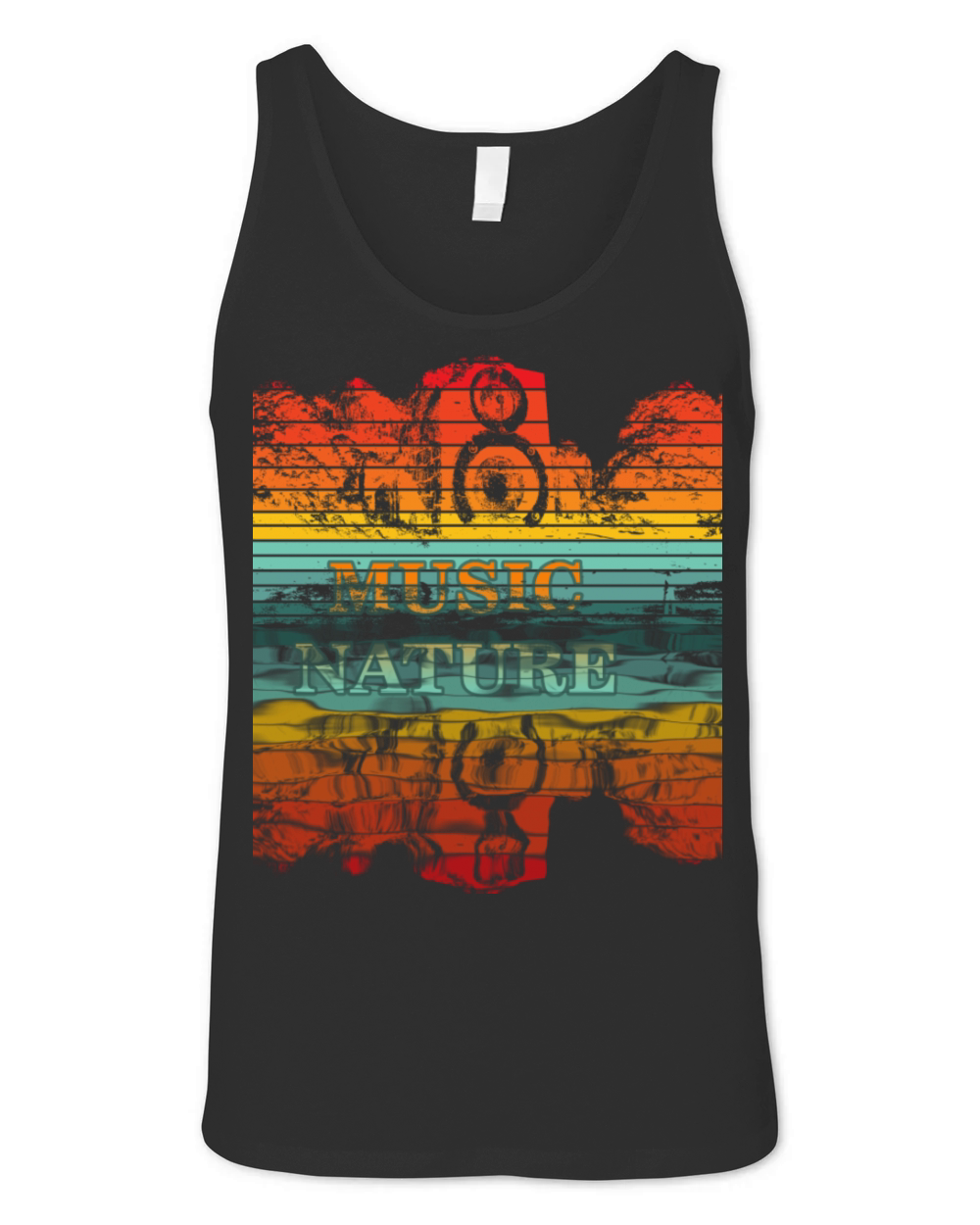 Music Nature vintage Unisex Jersey Tank