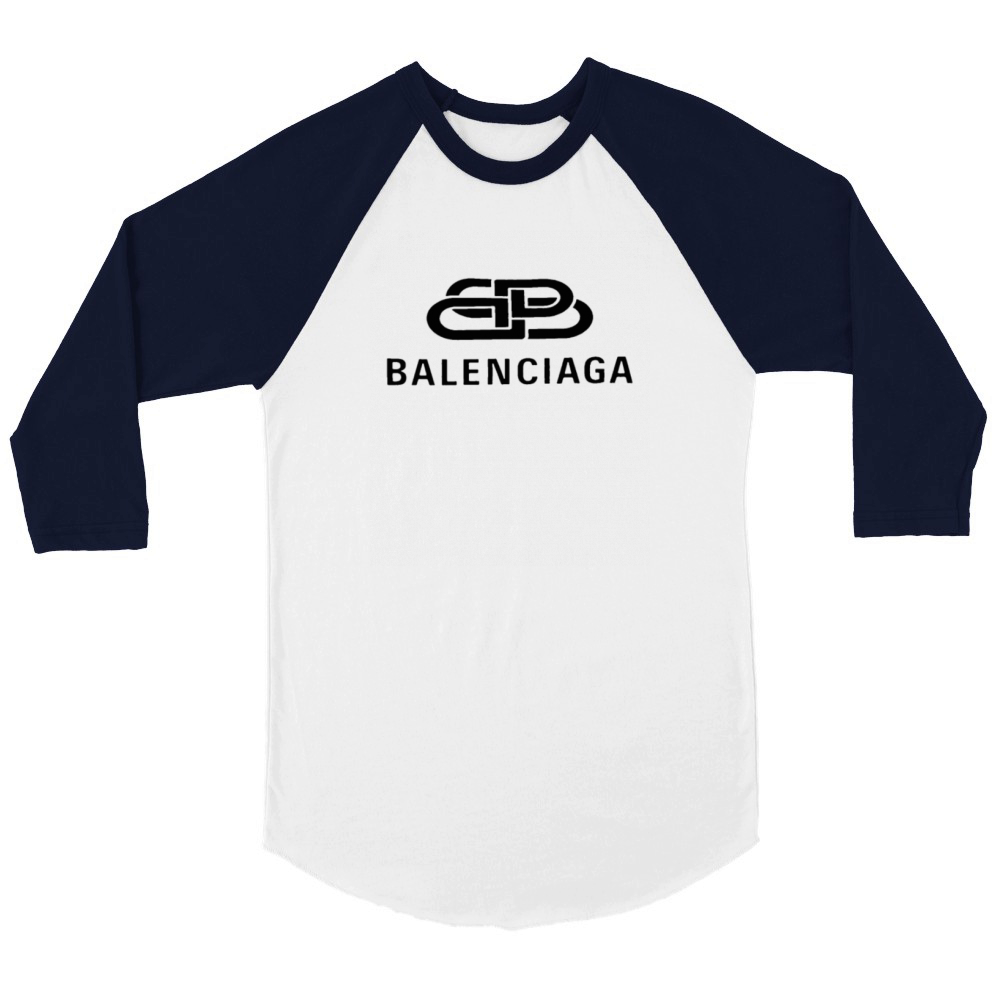 Balenciaga Oversized BB Logo Unisex ¾ sleeve Raglan T-shirt