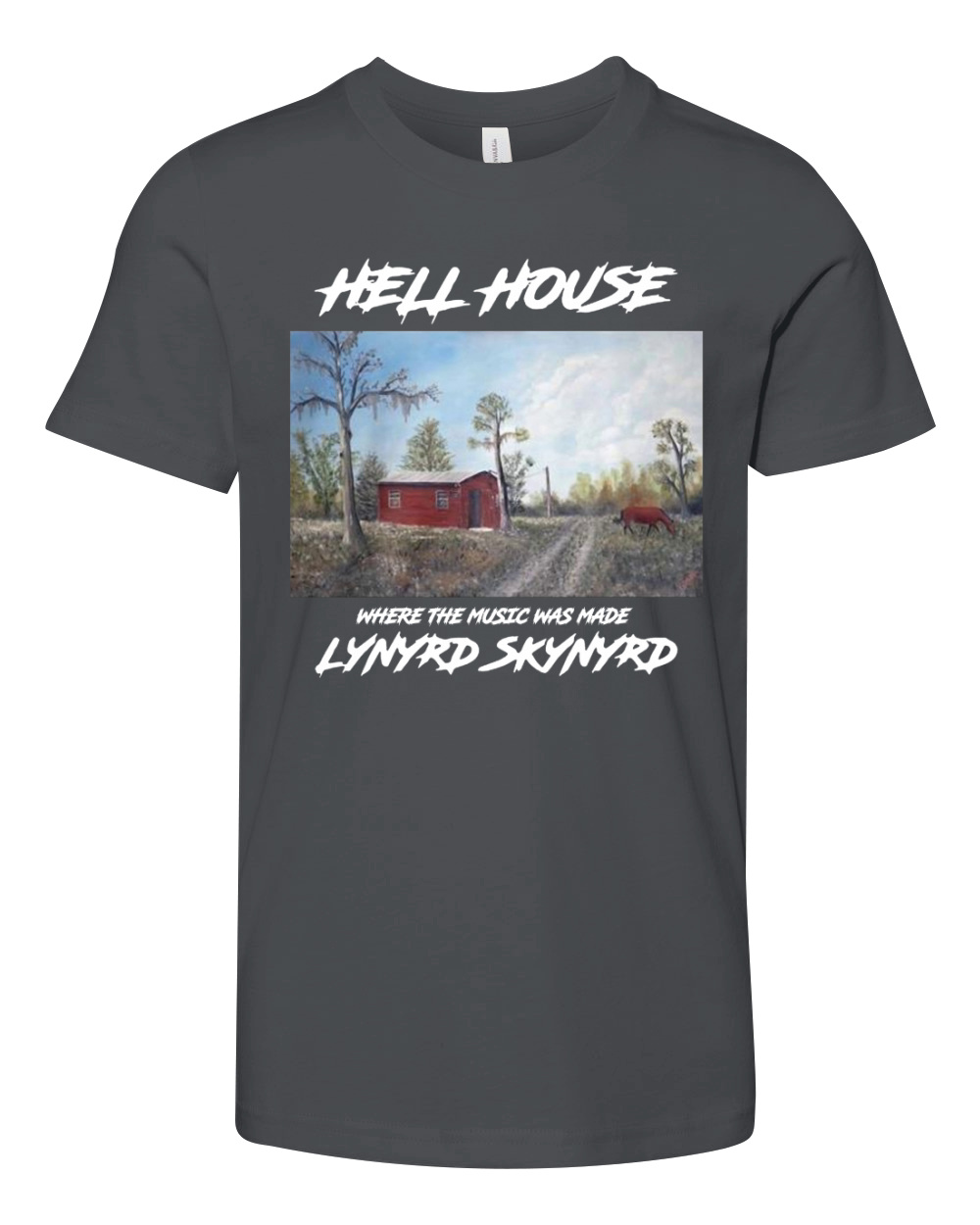 Hell House Where The Music Was Made Lynyrd Skynyrd shirt Youth Unisex Jersey Tee