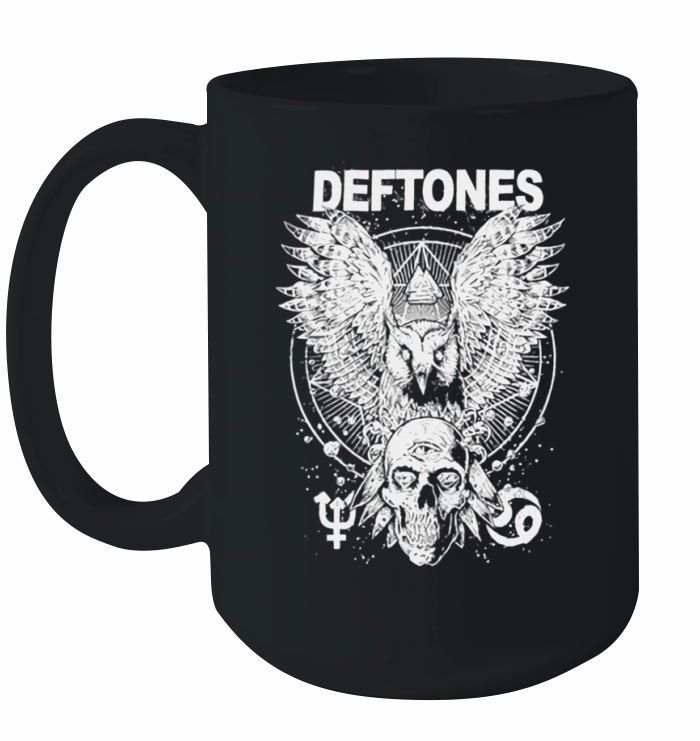 Deftones  Owl and Skull Ceramic Mug